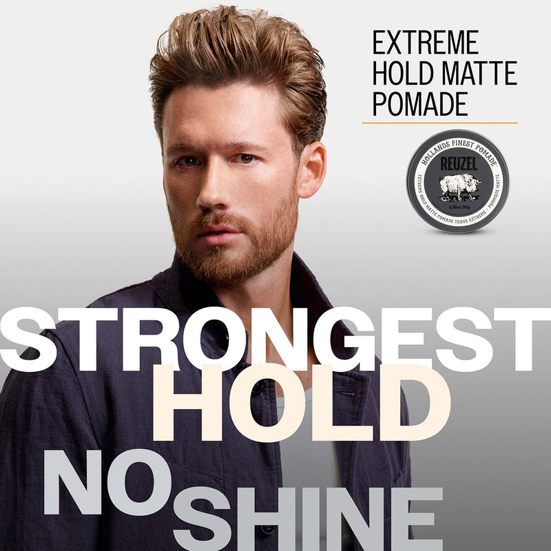 Producer photograph of Extreme Hold Matte Pomade from Reuzel