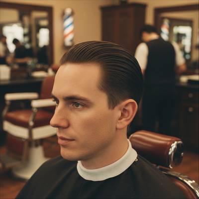 Example slick-back style selected for the sample result